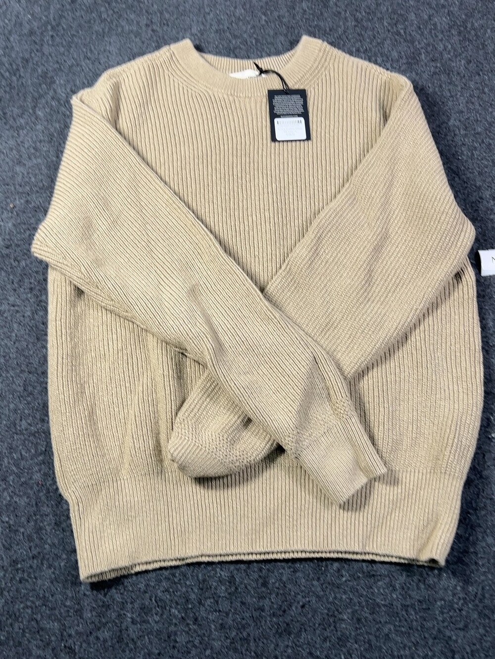 Buck Mason Tundra Seafarer Cotton Rib Crew Sweater Mens Large NWT Msrp168 [NC2]